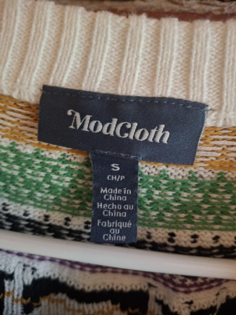 ModCloth white cat sweater - Picture 2 of 3
